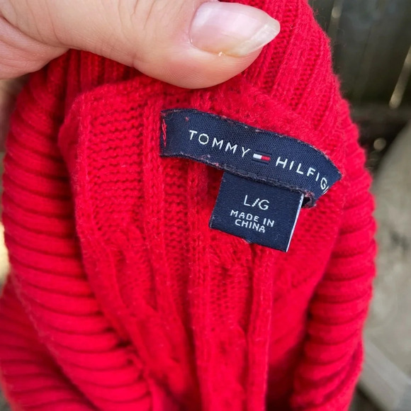 TOMMY HILFIGER CABLE KNIT COWL NECK SWEATER - Picture 3 of 4
